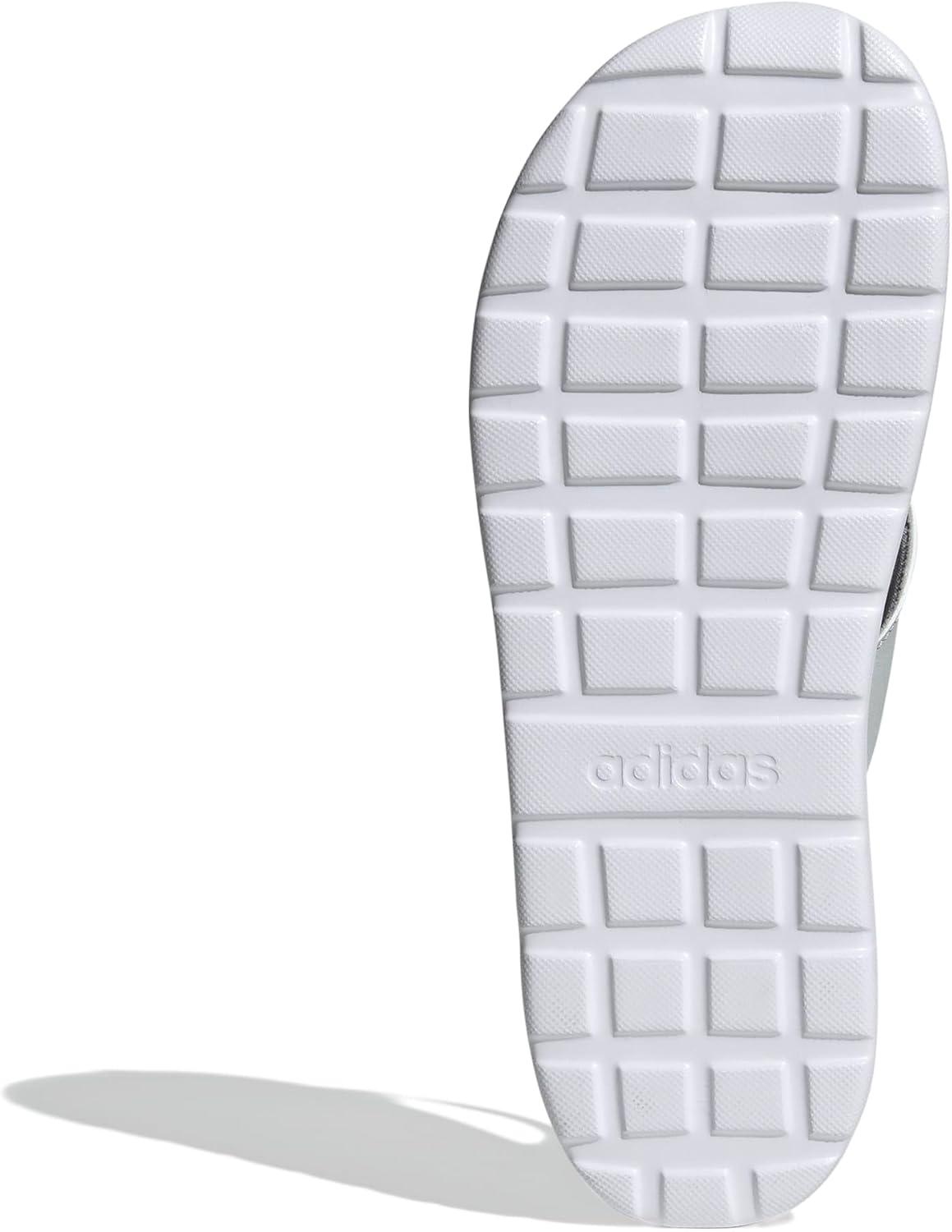 imageadidas Mens Leisure and Sportwear Flip Flop SandalsGreyGreen SparkWhite
