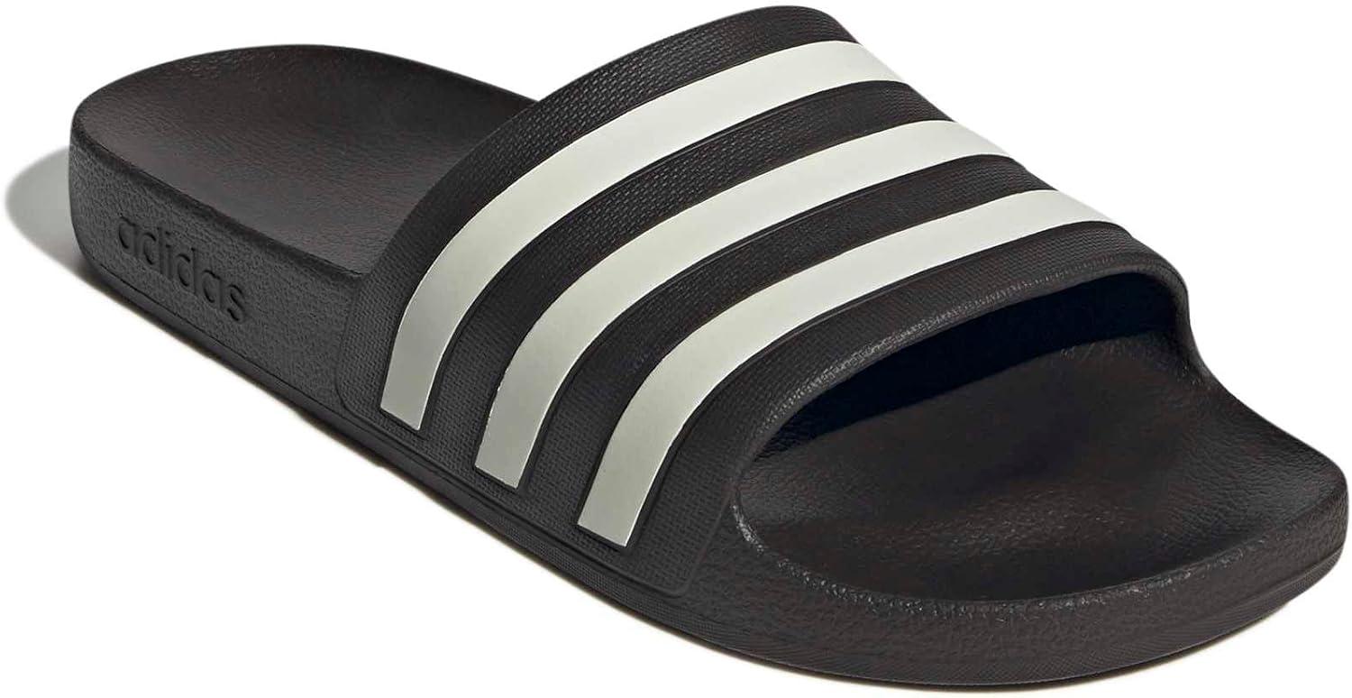 imageadidas Unisex Adult Adilette Aqua Slide SandalAurora CoffeeIce Gold MetallicAurora Coffee