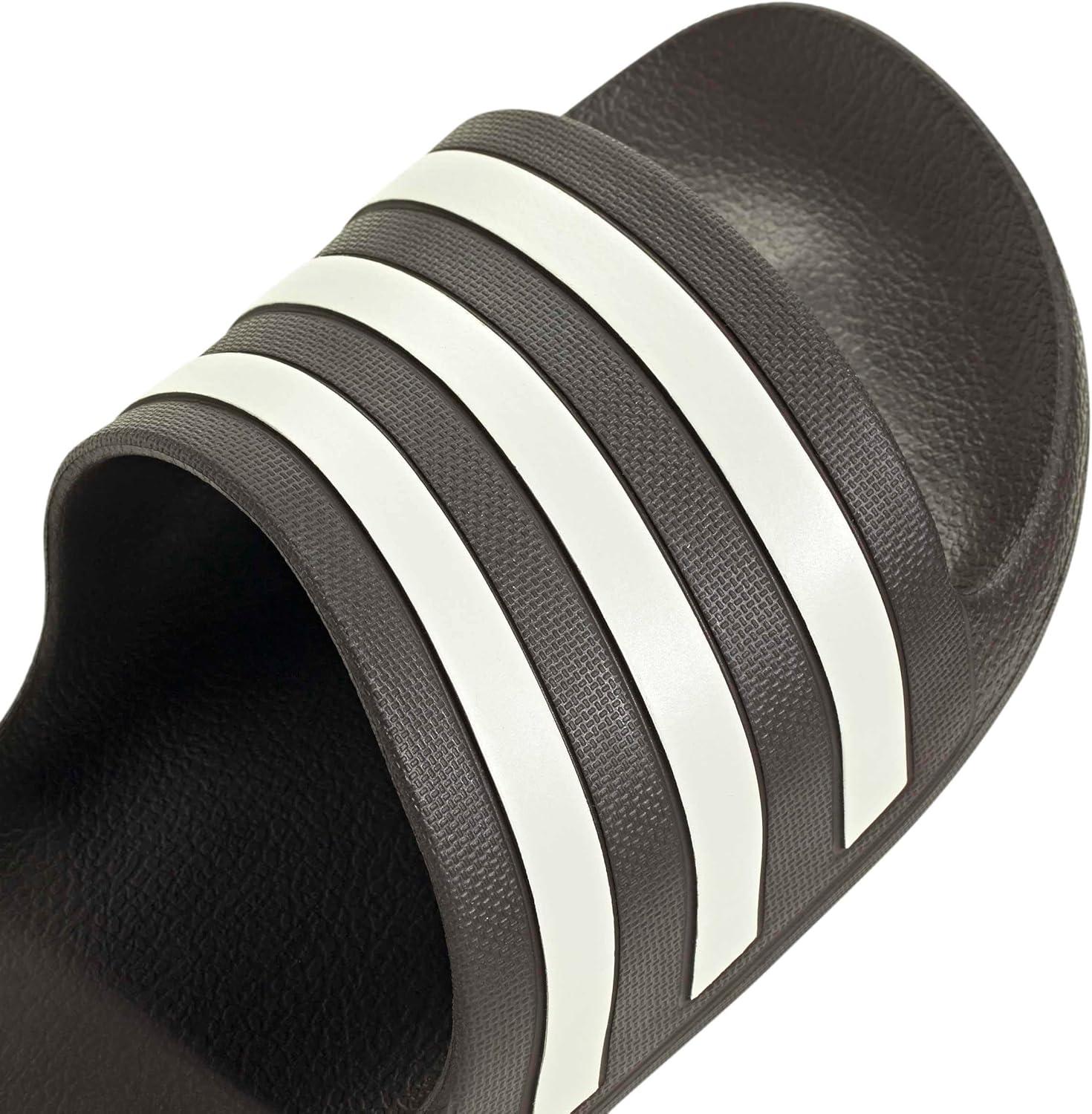 imageadidas Unisex Adult Adilette Aqua Slide SandalAurora CoffeeIce Gold MetallicAurora Coffee