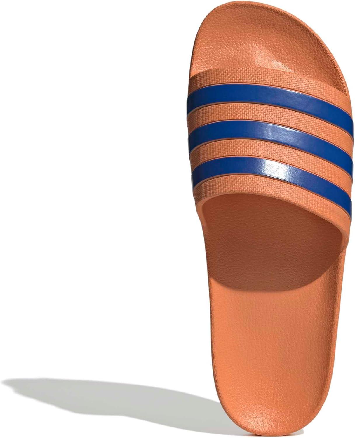 imageadidas Unisex Adult Adilette Aqua Slide SandalDusky OrangeTeam Royal BlueDusky Orange