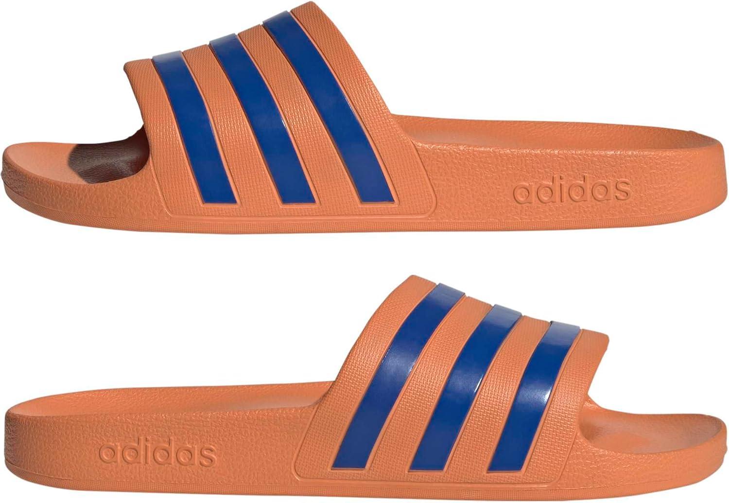imageadidas Unisex Adult Adilette Aqua Slide SandalDusky OrangeTeam Royal BlueDusky Orange