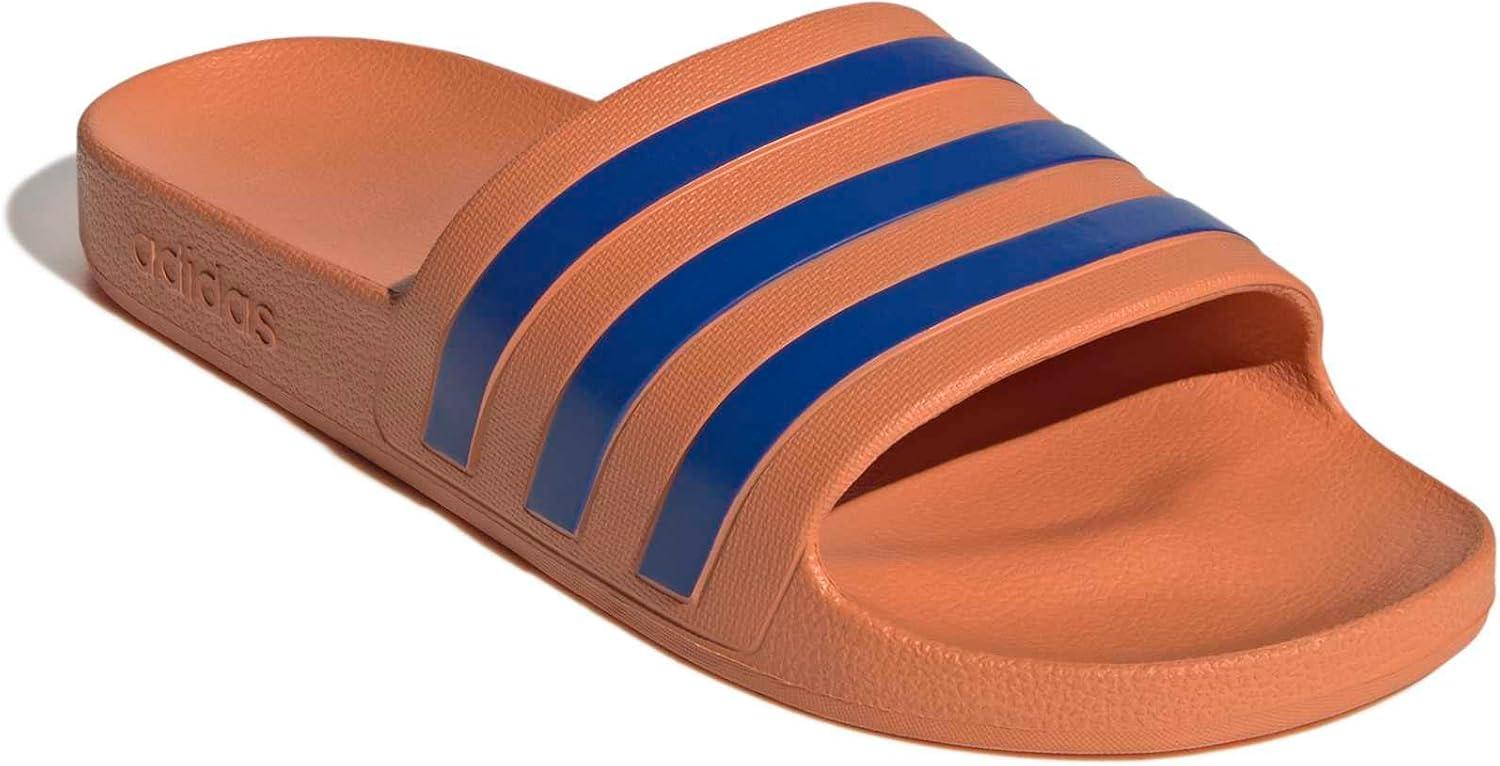 imageadidas Unisex Adult Adilette Aqua Slide SandalDusky OrangeTeam Royal BlueDusky Orange