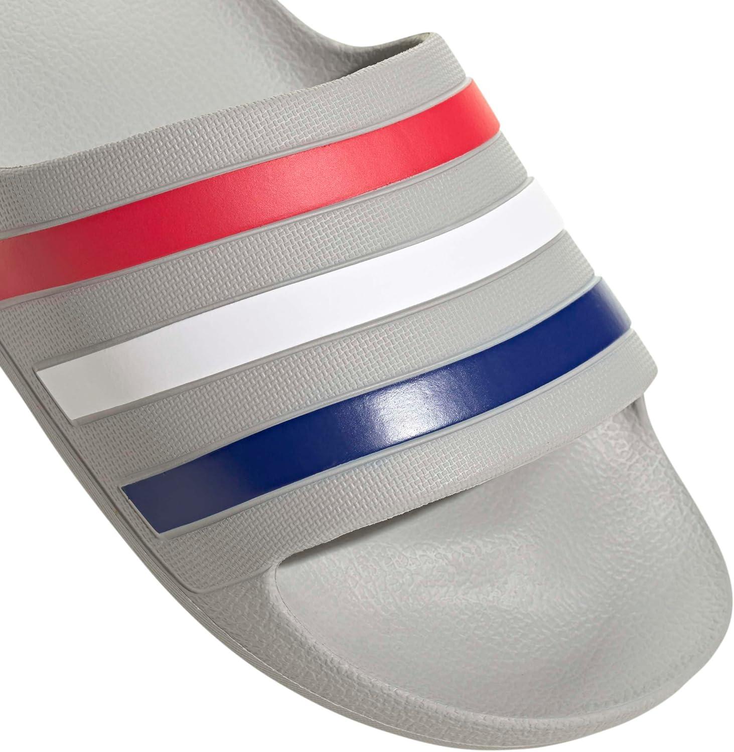 imageadidas Unisex Adult Adilette Aqua Slide SandalGreyMystery InkPure Ruby