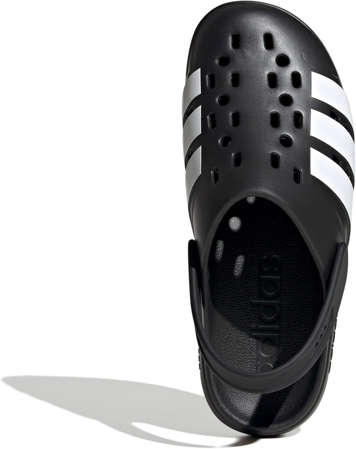 imageadidas Unisex Adult Adilette Clog 20 ClogsBlackWhiteBlack