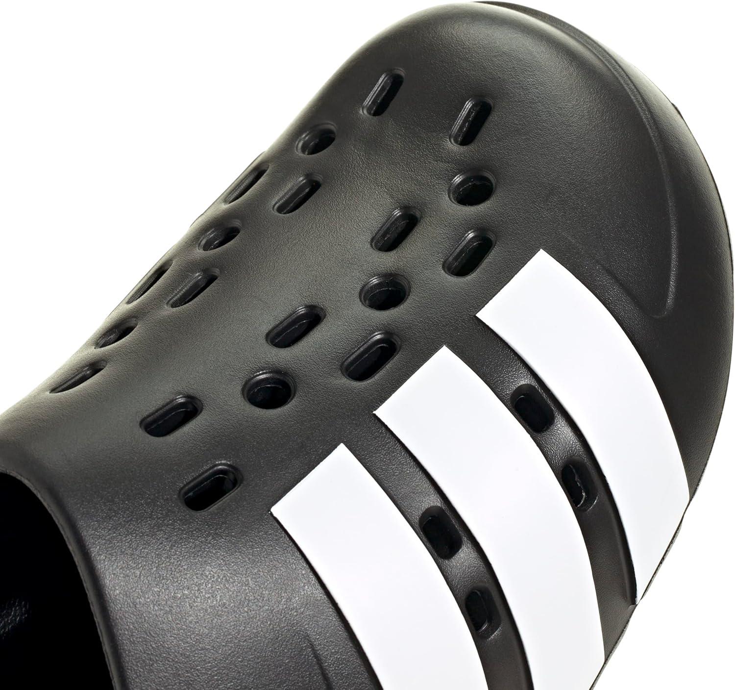 imageadidas Unisex Adult Adilette Clog 20 ClogsBlackWhiteBlack