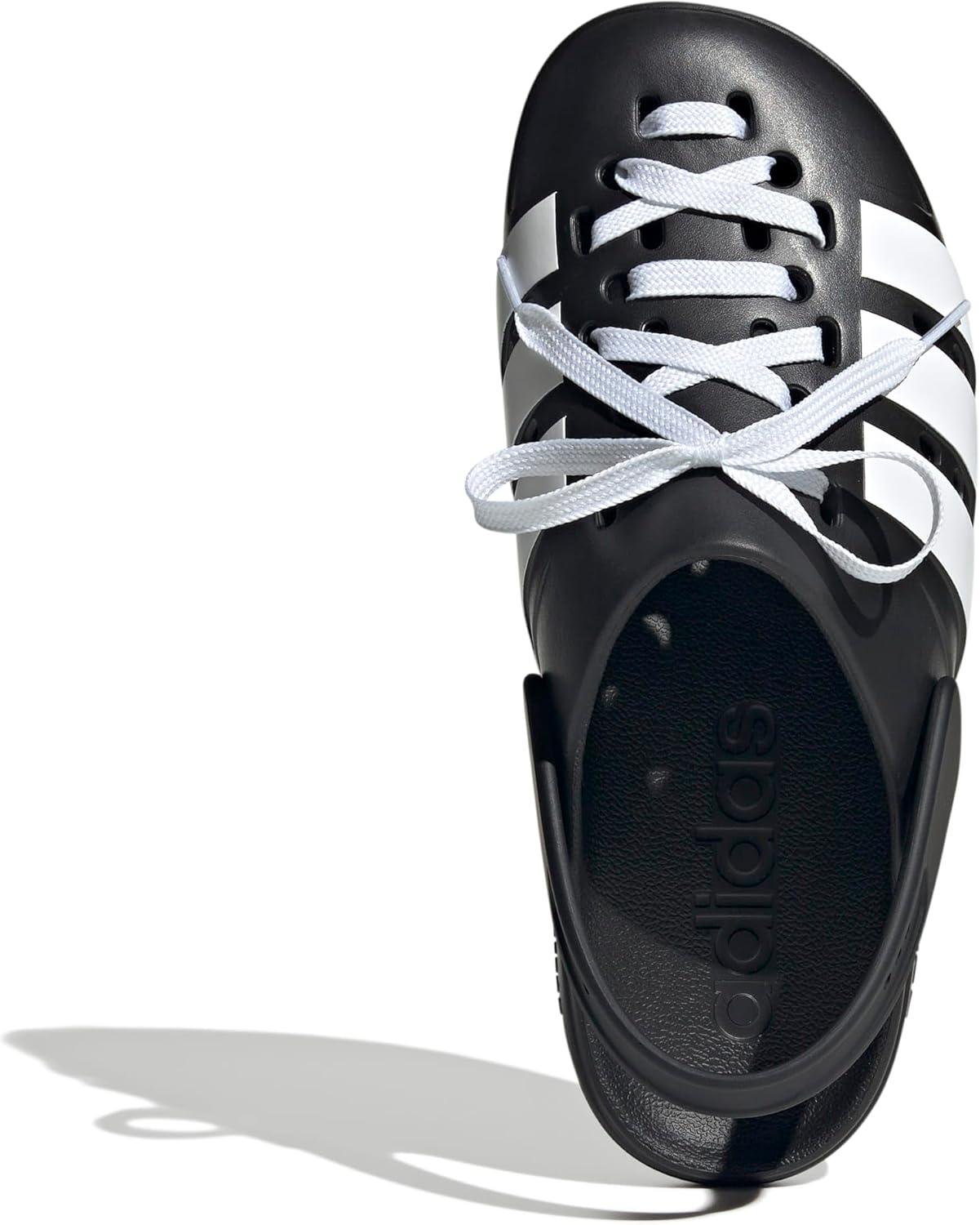 imageadidas Unisex Adult Adilette Clog 20 ClogsLacesCore BlackWhiteCore Black