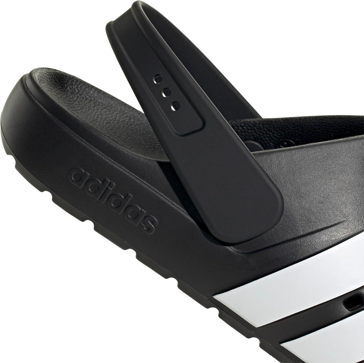 imageadidas Unisex Adult Adilette Clog 20 ClogsLacesCore BlackWhiteCore Black