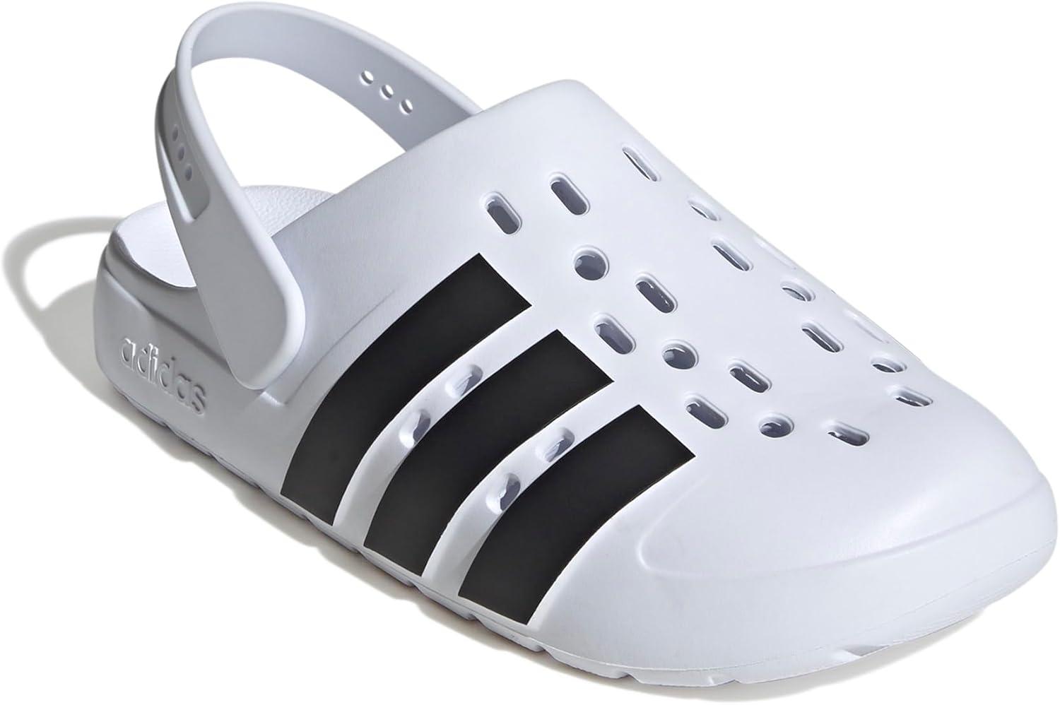 imageadidas Unisex Adult Adilette Clog 20 ClogsWhiteBlackWhite