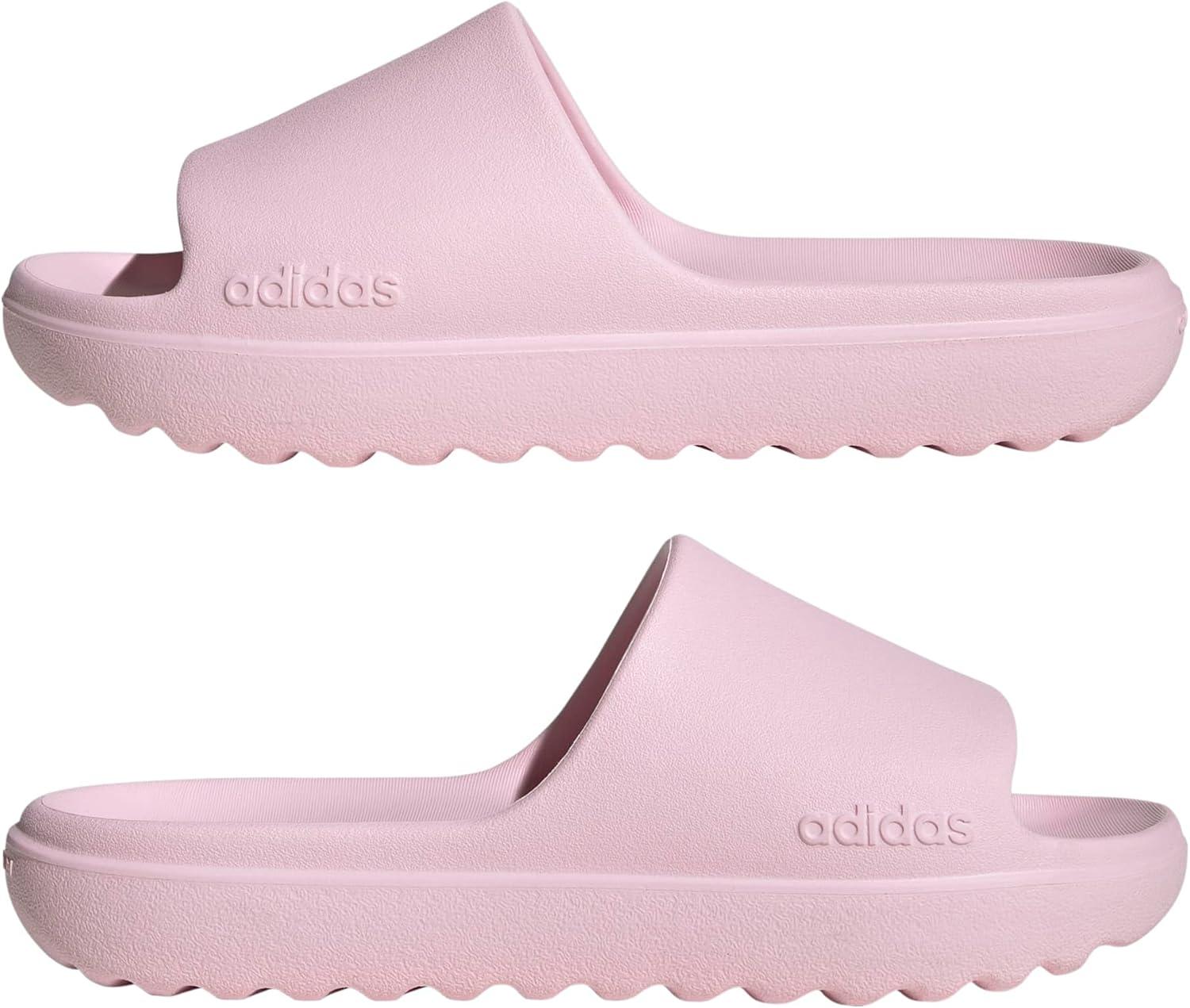 imageadidas Unisex Adult Adilette Lumia SandalsClear PinkClear PinkClear Pink