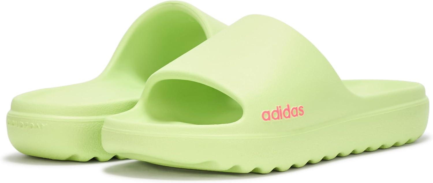imageadidas Unisex Adult Adilette Lumia SandalsPulse LimePulse LimeLucid Pink