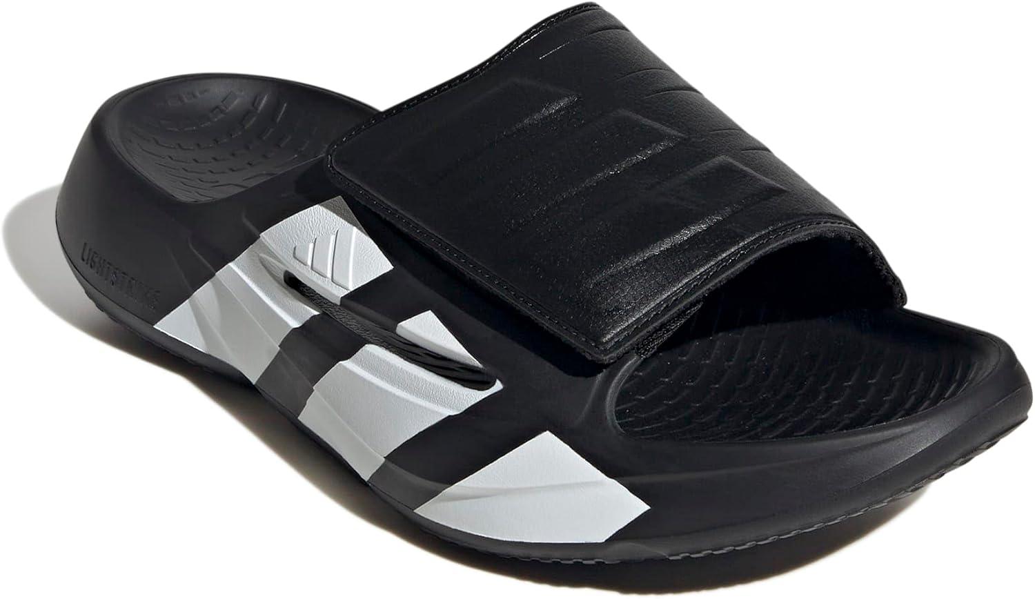 imageadidas Unisex Adult Lightblaze Athletic SandalsBlackWhiteWhite