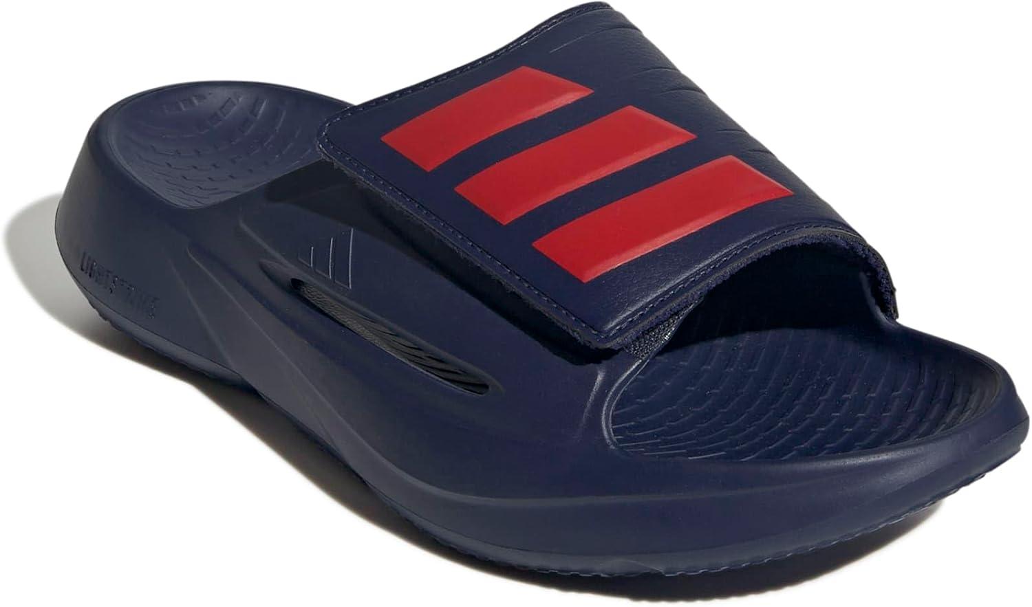 imageadidas Unisex Adult Lightblaze Athletic SandalsDark BlueBetter ScarletDark Blue