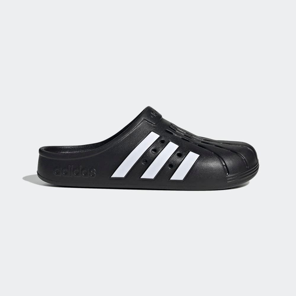 imageadidas unisex adult Adilette ClogsCore BlackWhiteCore Black