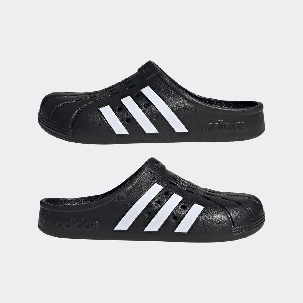 imageadidas unisex adult Adilette ClogsCore BlackWhiteCore Black