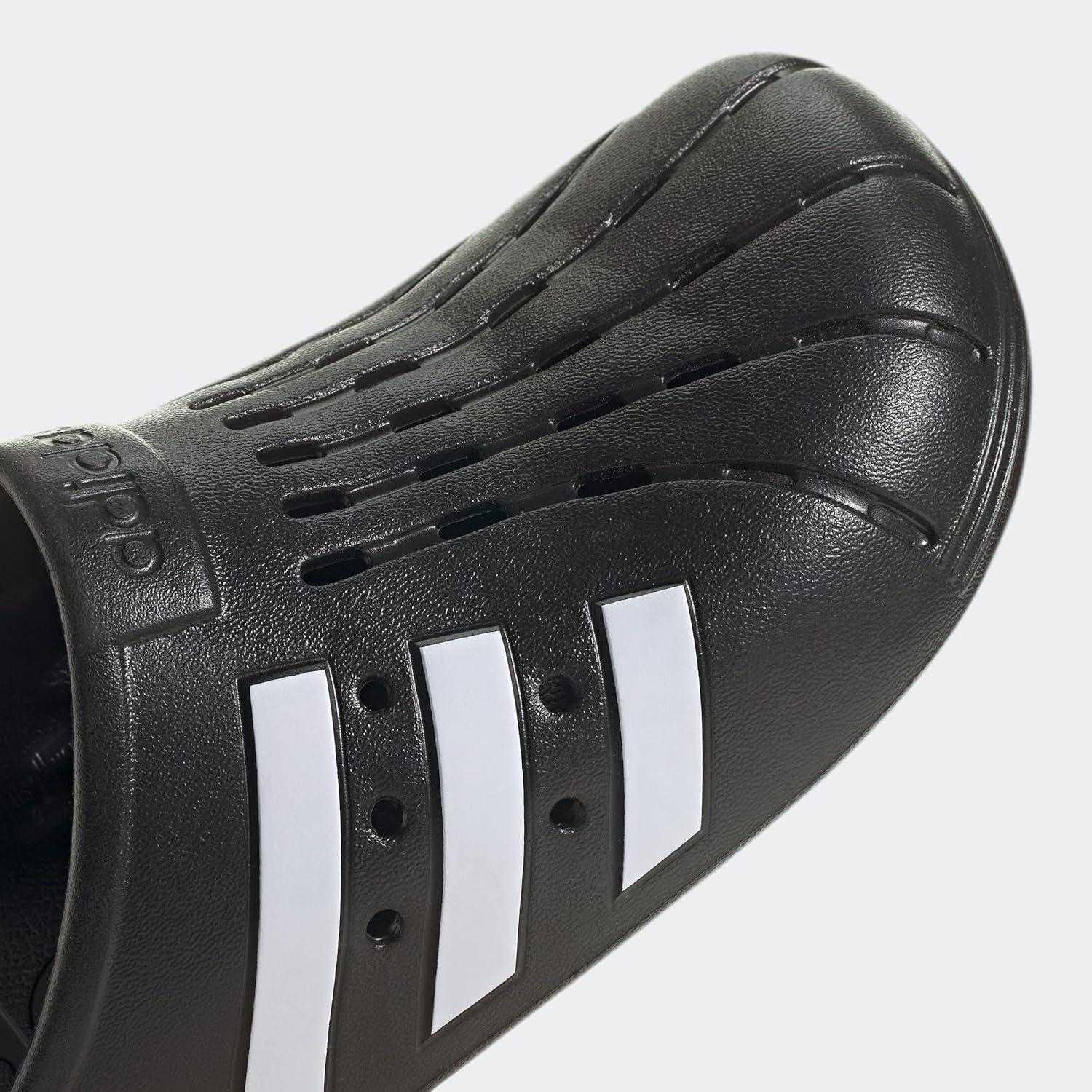 imageadidas unisex adult Adilette ClogsCore BlackWhiteCore Black