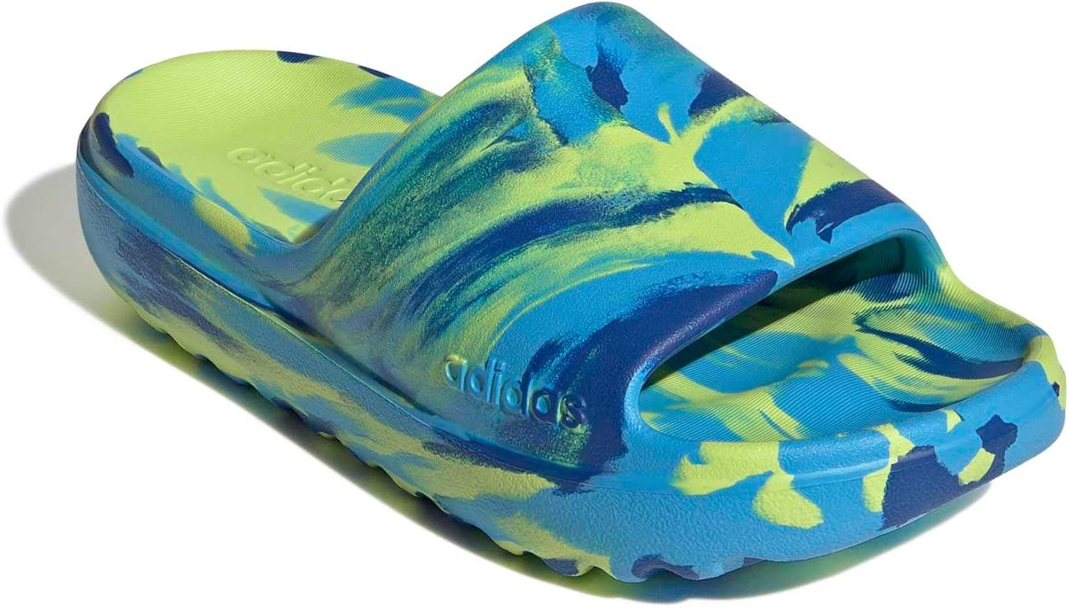 imageadidas unisexchild Adilette LumiaSolar SlimeTeam Royal Blue