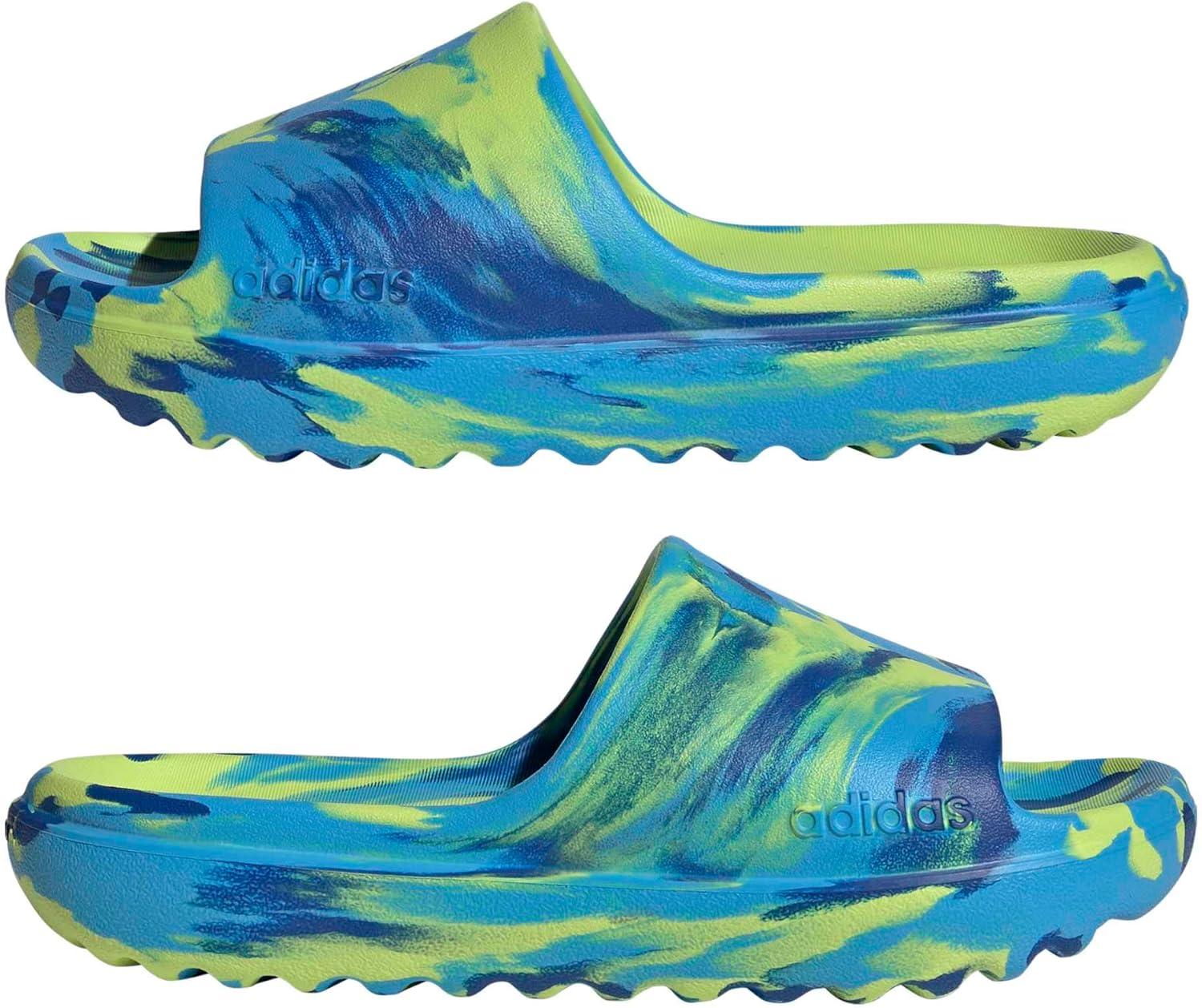 imageadidas unisexchild Adilette LumiaSolar SlimeTeam Royal Blue