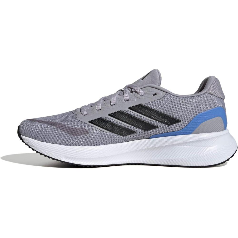 imageAdidas Mens Run Falcon 5Glory GreyBlackBlue Fusion