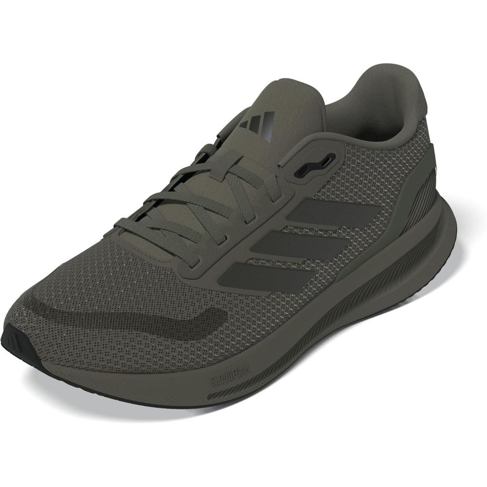 imageAdidas Mens Run Falcon 5Olive StrataShadow OliveBlack