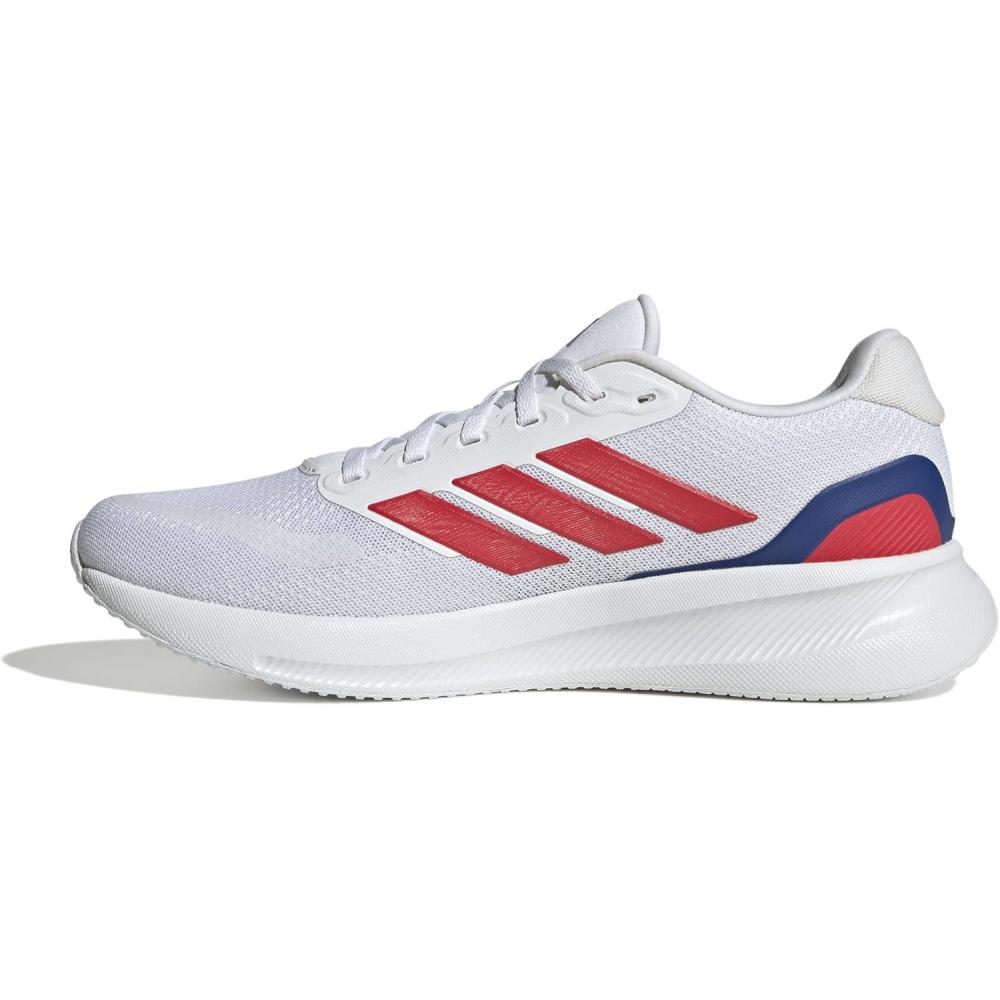 imageAdidas Mens Run Falcon 5WhiteSemi Lucid RedBlack