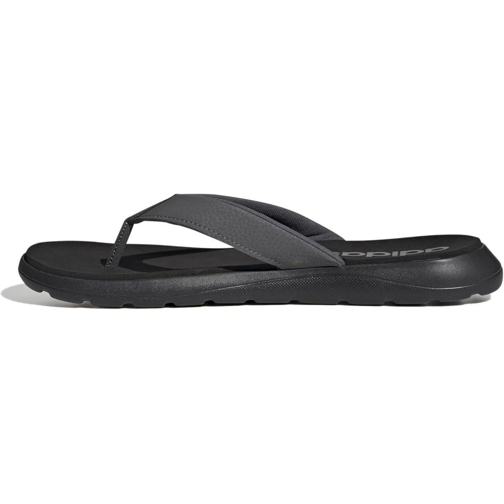 imageadidas Mens Leisure and Sportwear Flip Flop SandalsBlackGreyGrey