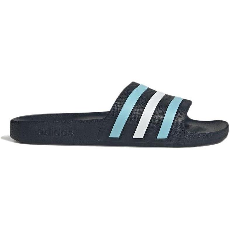 imageadidas Unisex Adult Adilette Aqua Slide SandalNight NavyIcey BlueWhite