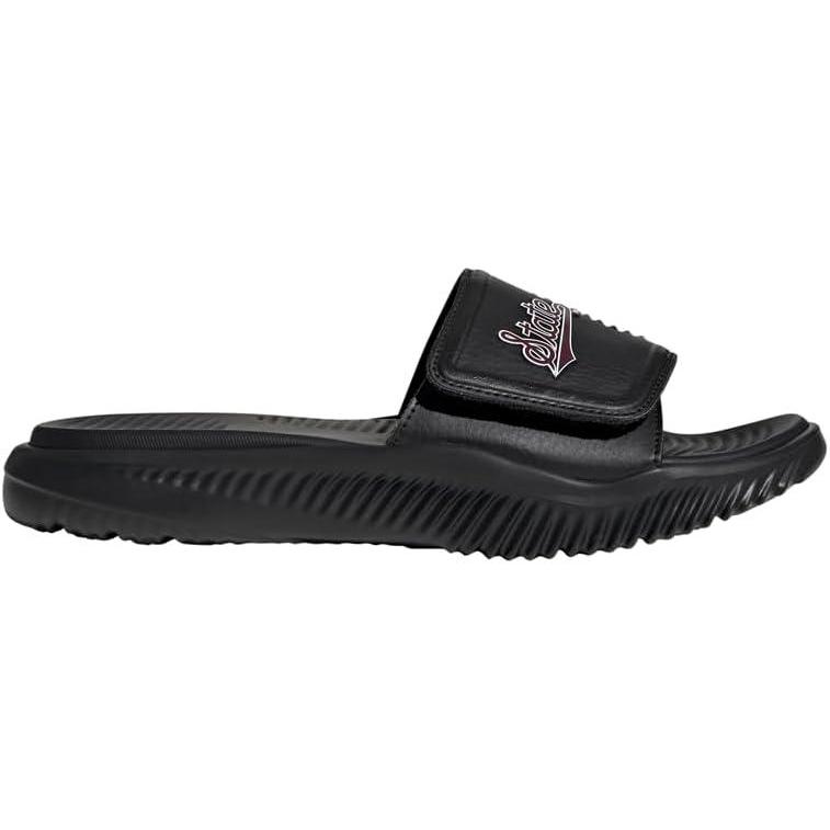 imageadidas Unisex Adult Alphabounce 20 Slide SandalBlackTeam Maroon 2White