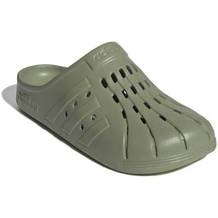 imageadidas unisex adult Adilette ClogsTent GreenTent GreenTent Green