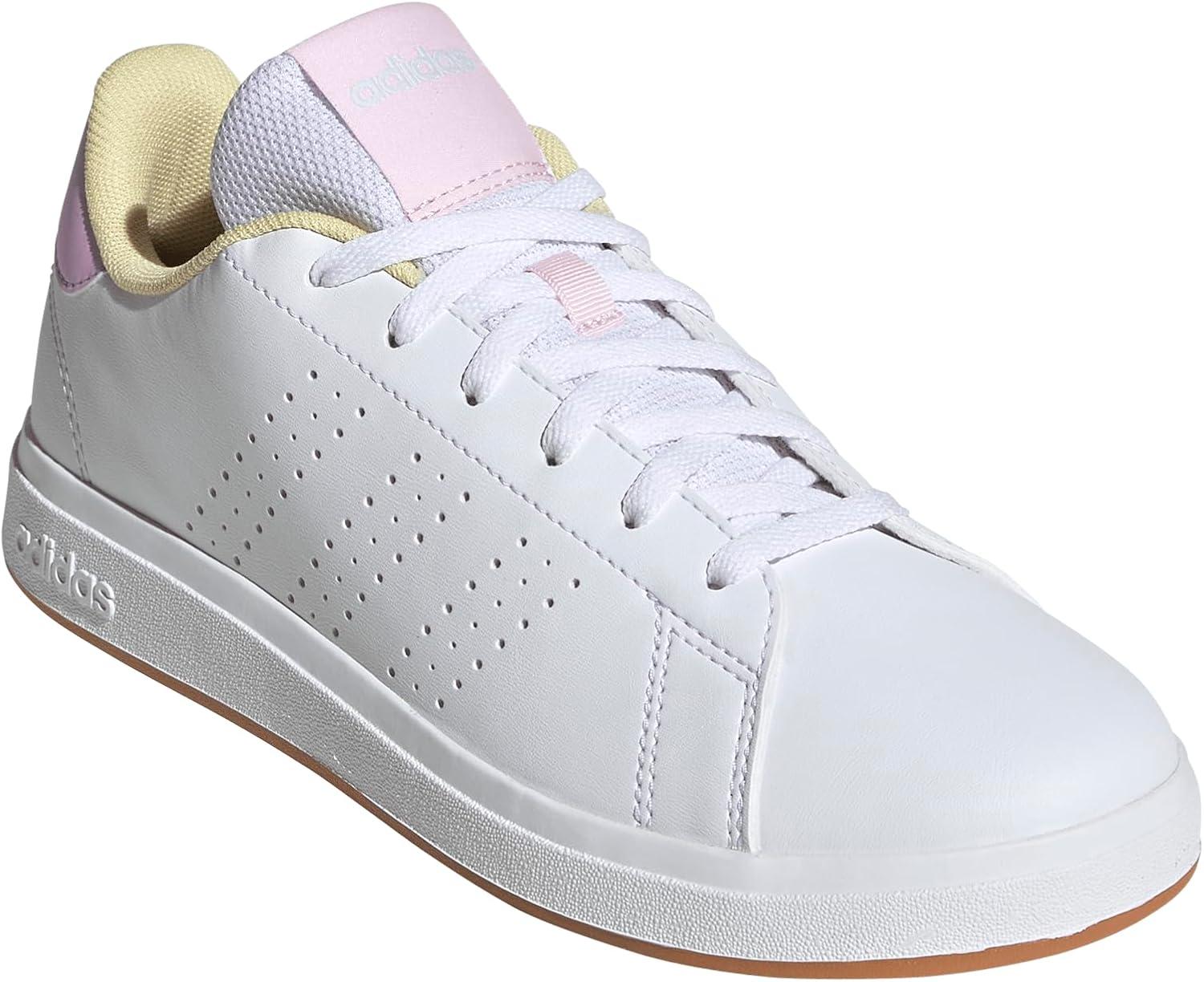 imageAdidas UnisexChild Advantage Base 20WhiteBliss LilacClear Pink