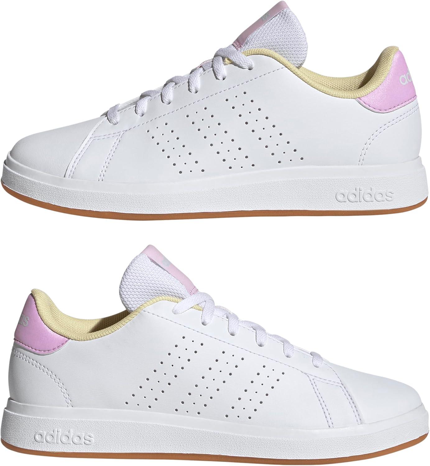 imageAdidas UnisexChild Advantage Base 20WhiteBliss LilacClear Pink
