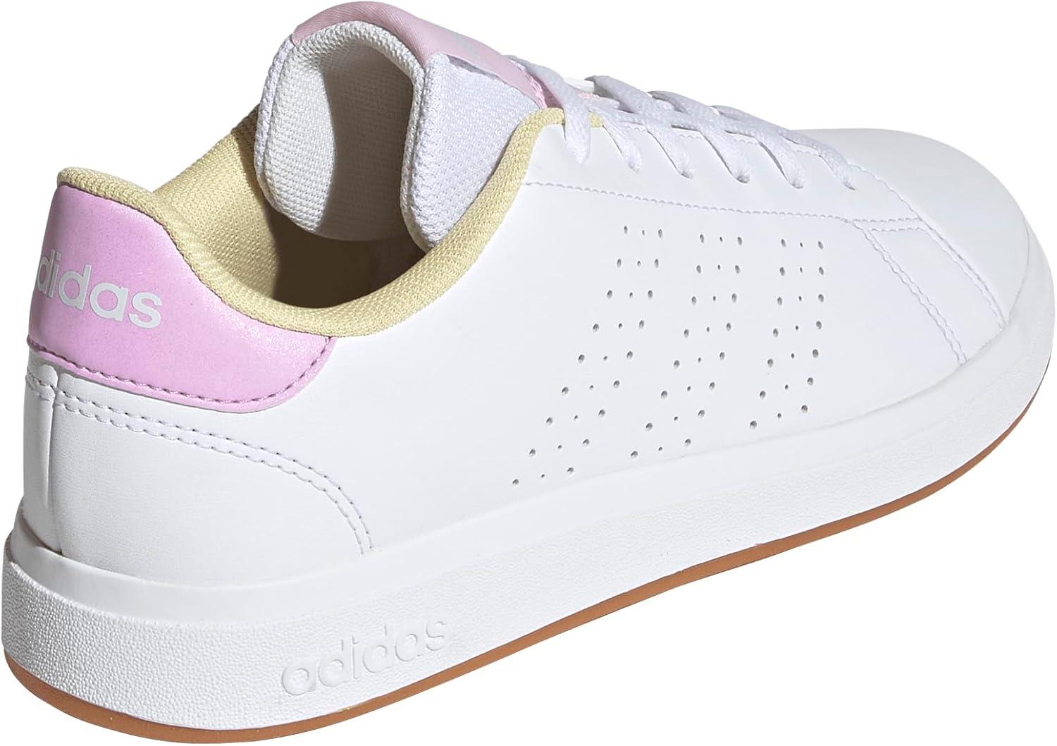 imageAdidas UnisexChild Advantage Base 20WhiteBliss LilacClear Pink