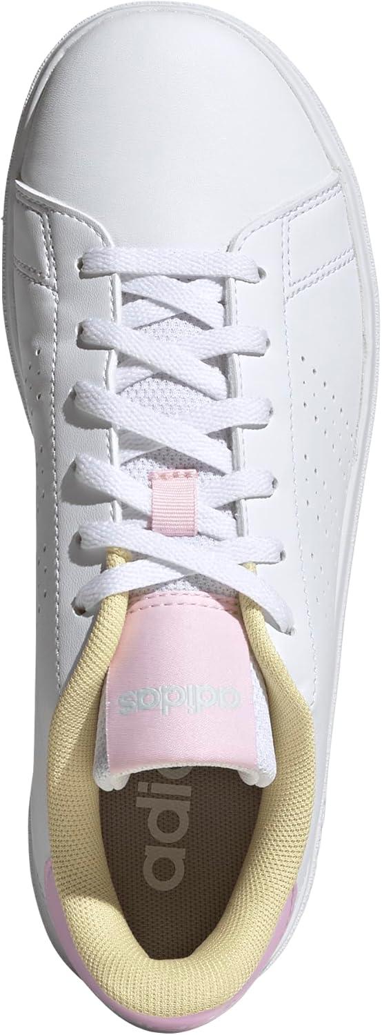 imageAdidas UnisexChild Advantage Base 20WhiteBliss LilacClear Pink