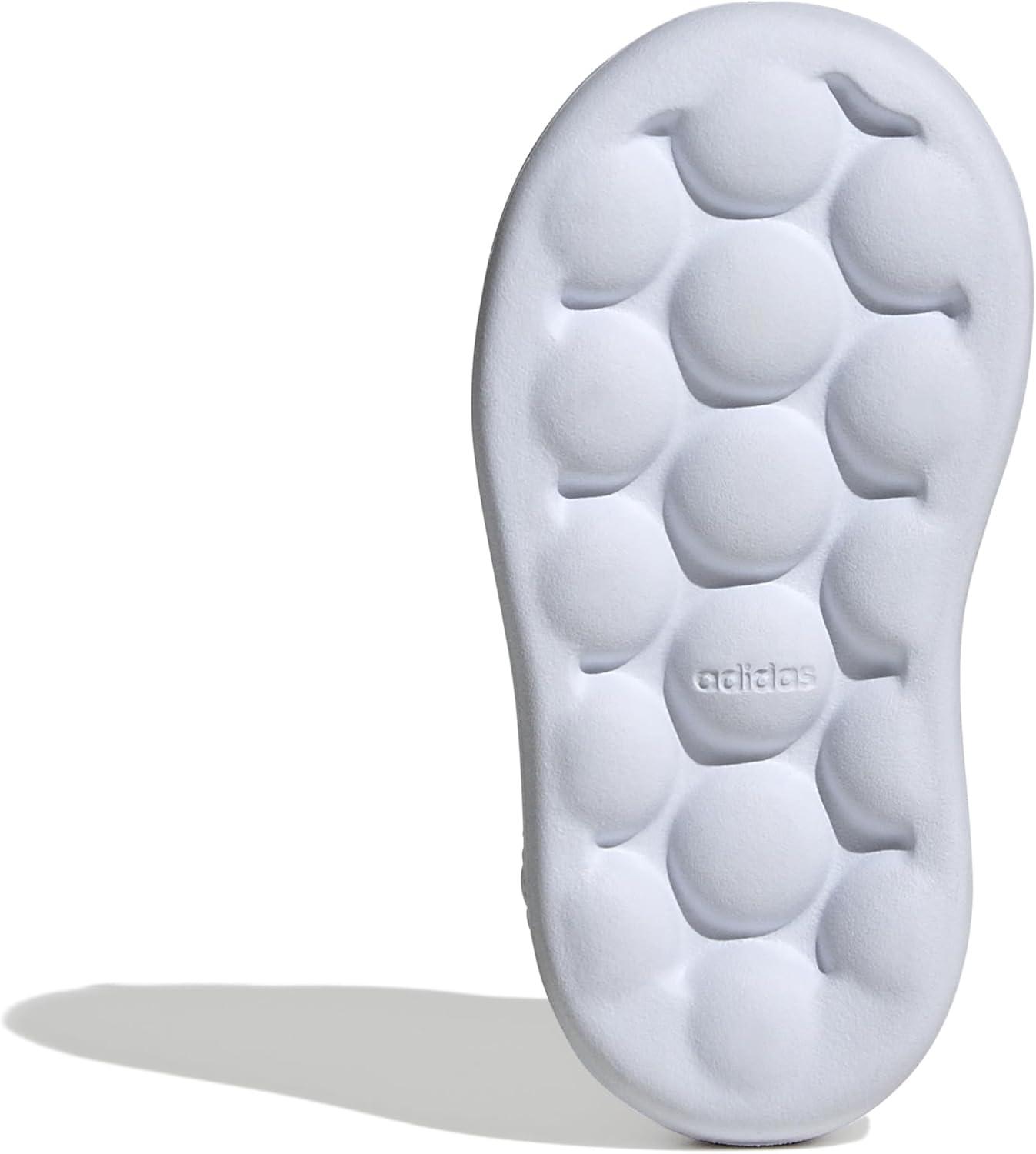 imageAdidas UnisexChild Advantage Base 20WhiteBliss PinkSemi Lucid Red