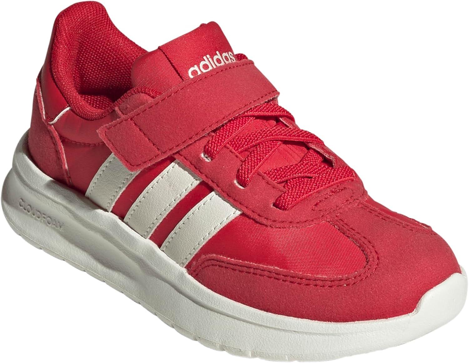 imageAdidas UnisexChild Run 70s 20 Elastic Lace ampamp StrapBetter ScarletWhitePure Ruby