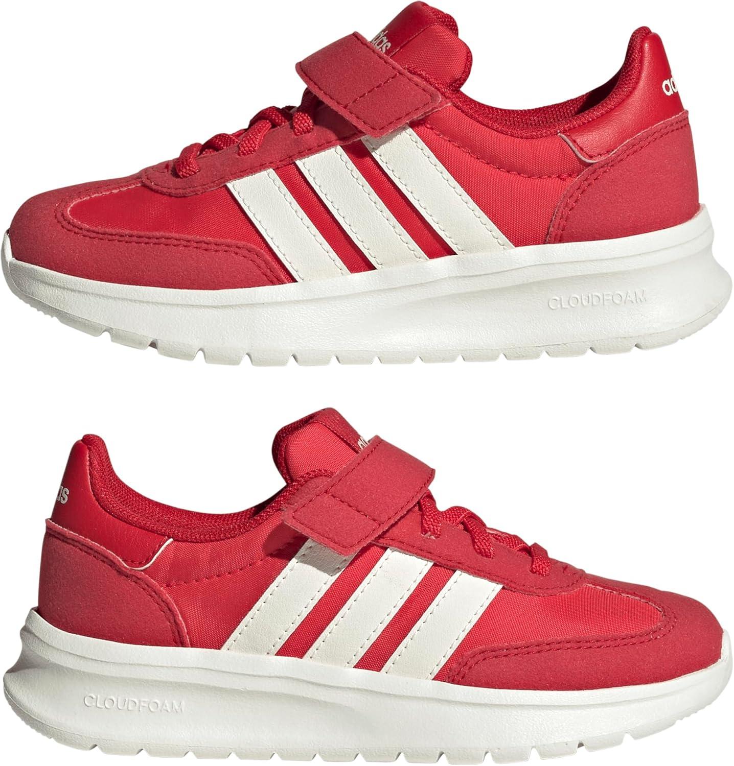 imageAdidas UnisexChild Run 70s 20 Elastic Lace ampamp StrapBetter ScarletWhitePure Ruby