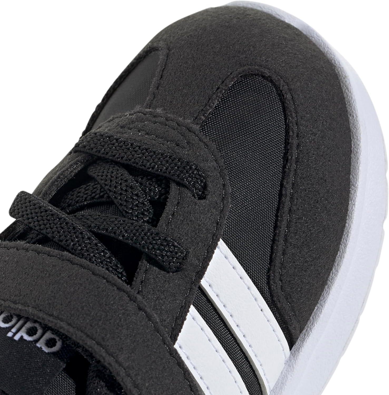 imageAdidas UnisexChild Run 70s 20 Elastic Lace ampamp StrapBlackWhiteBlack