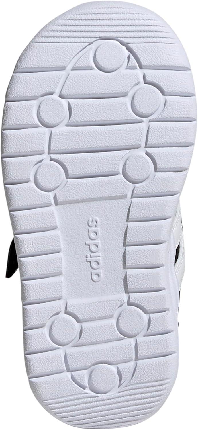 imageAdidas UnisexChild Run 70s 20 Elastic Lace ampamp StrapBlackWhiteBlack