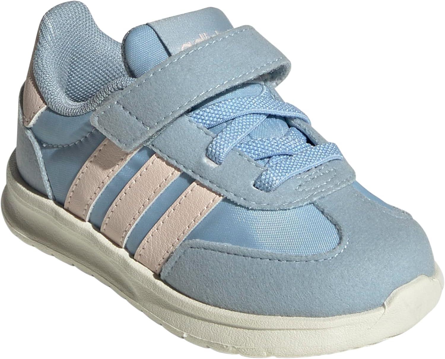 imageAdidas UnisexChild Run 70s 20 Elastic Lace ampamp StrapBlueWonder QuartzWonder Blue
