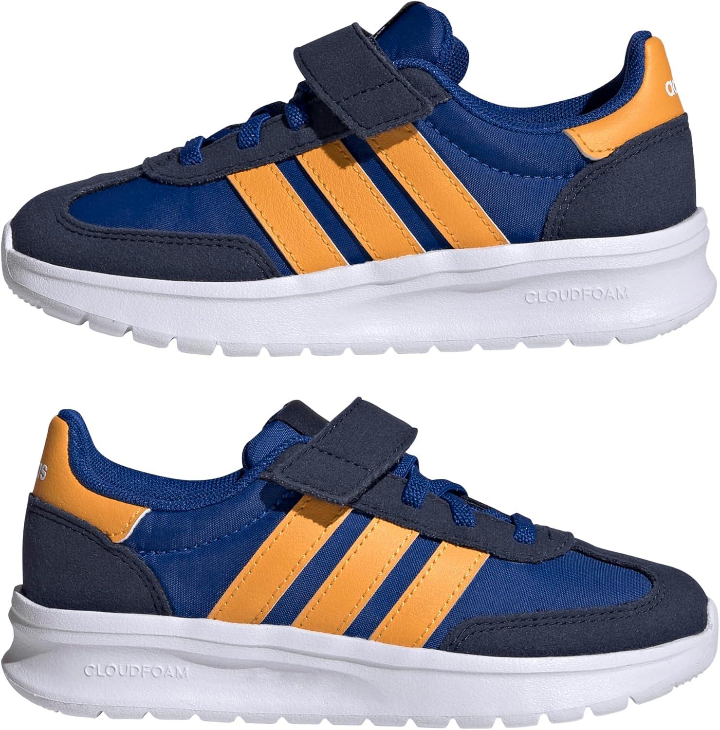 imageAdidas UnisexChild Run 70s 20 Elastic Lace ampamp StrapCollegiate RoyalCollegiate GoldCollegiate Navy