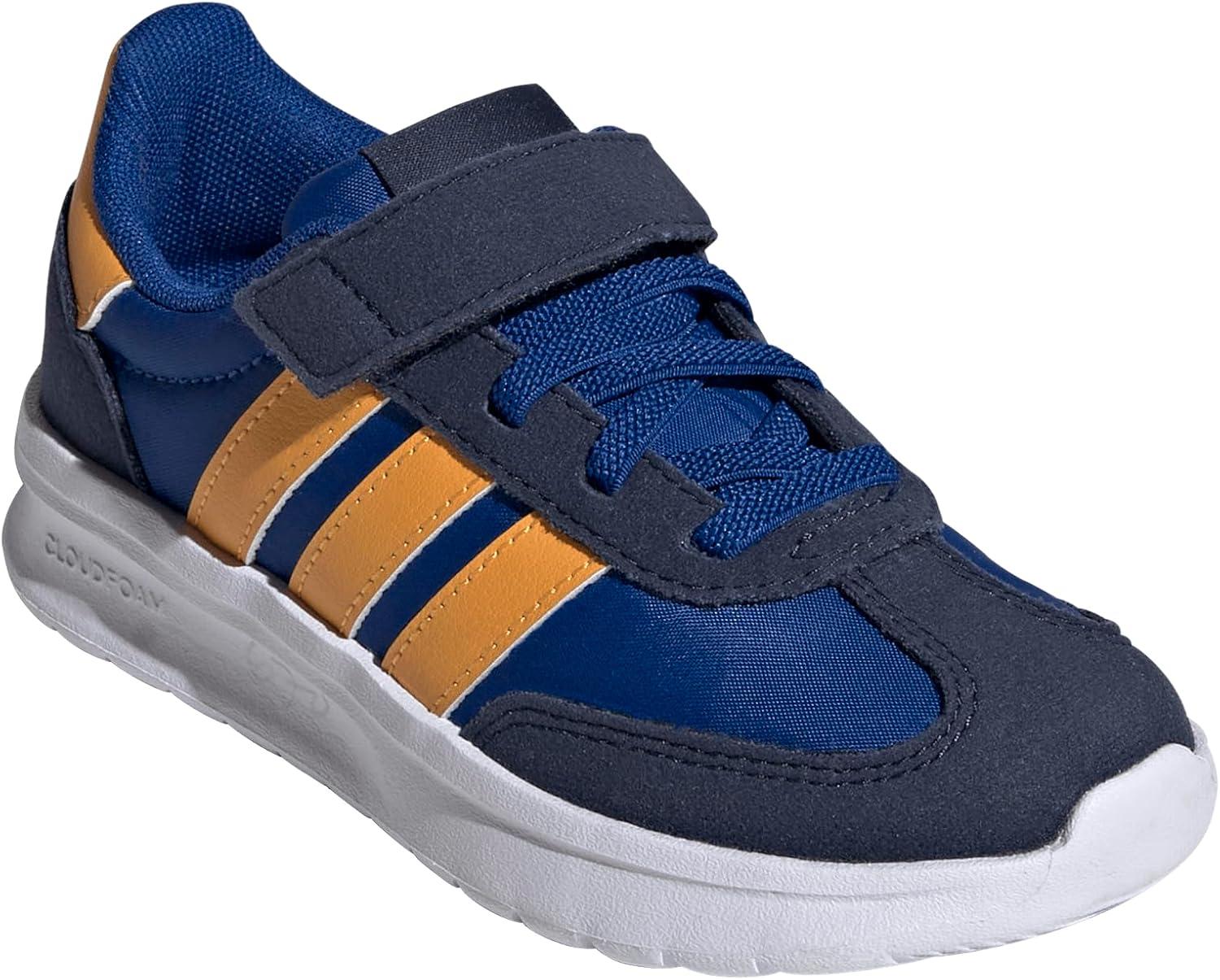 imageAdidas UnisexChild Run 70s 20 Elastic Lace ampamp StrapCollegiate RoyalCollegiate GoldCollegiate Navy