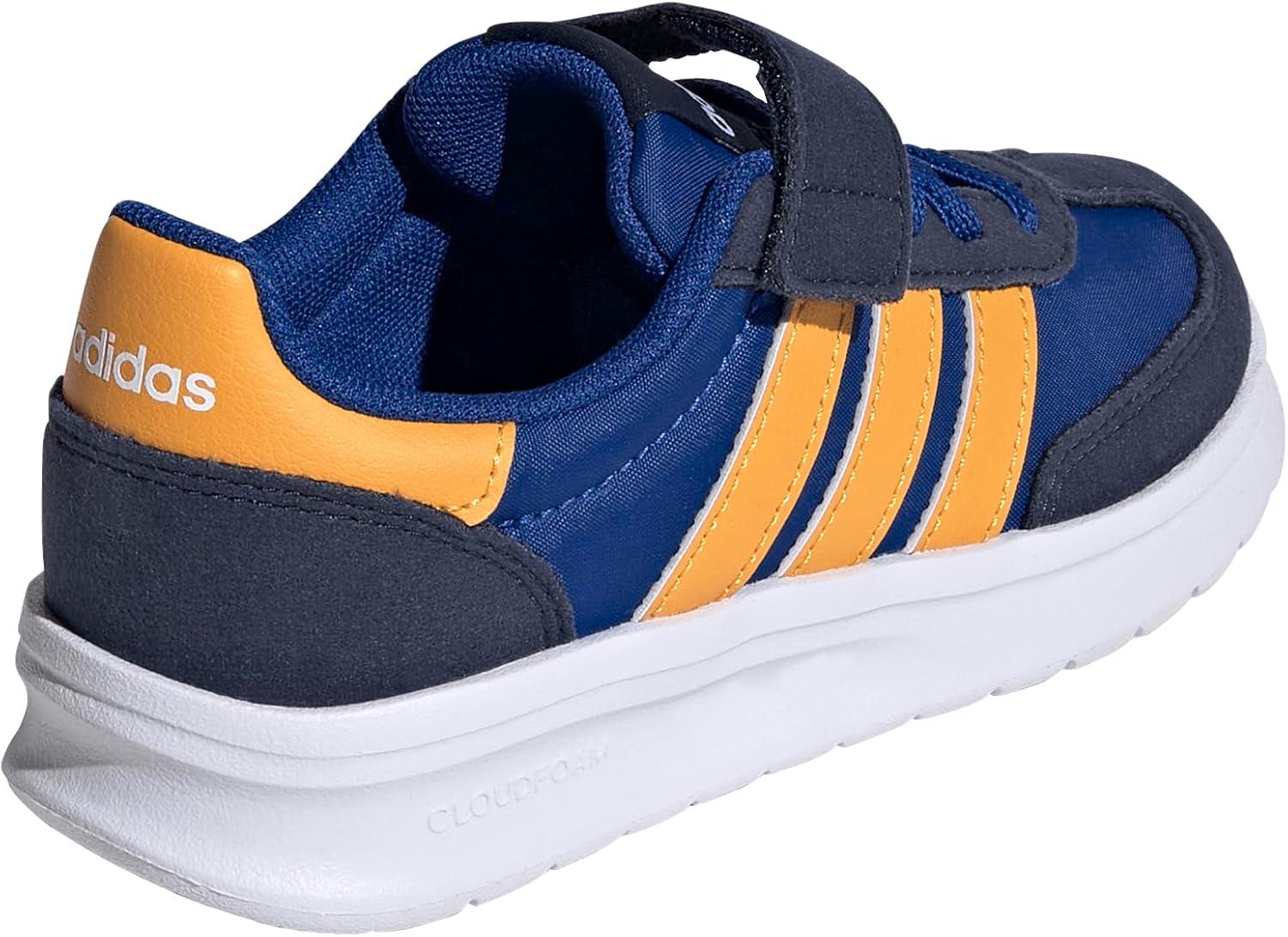 imageAdidas UnisexChild Run 70s 20 Elastic Lace ampamp StrapCollegiate RoyalCollegiate GoldCollegiate Navy
