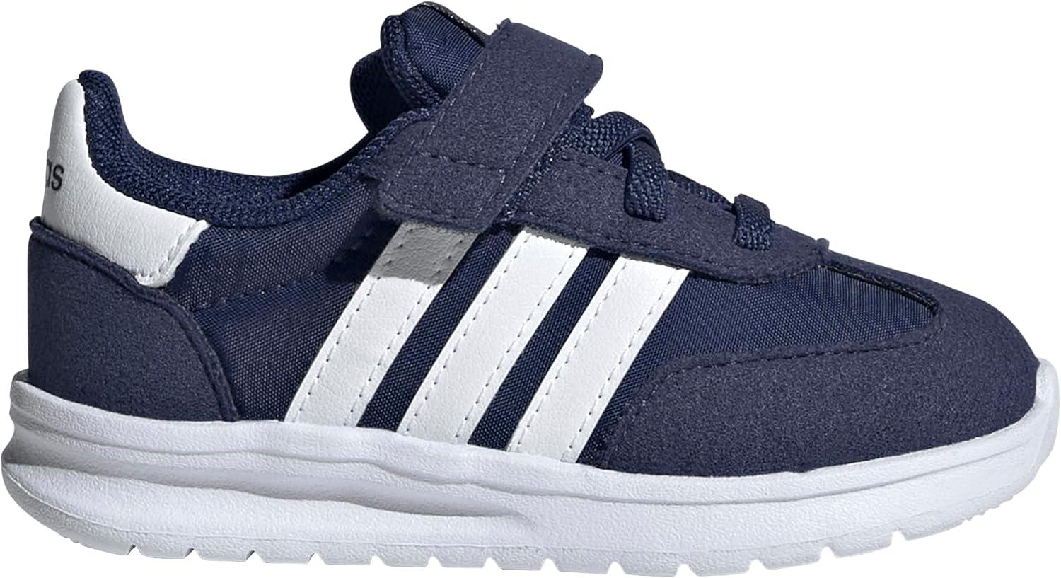 imageAdidas UnisexChild Run 70s 20 Elastic Lace ampamp StrapDark BlueWhite