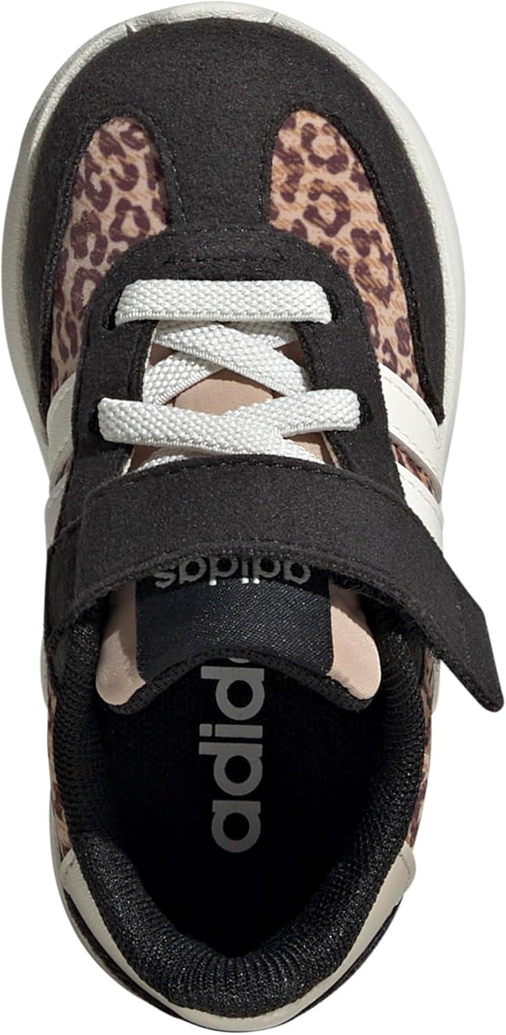 imageAdidas UnisexChild Run 70s 20 Elastic Lace ampamp StrapMagic BeigeOff WhiteBlack