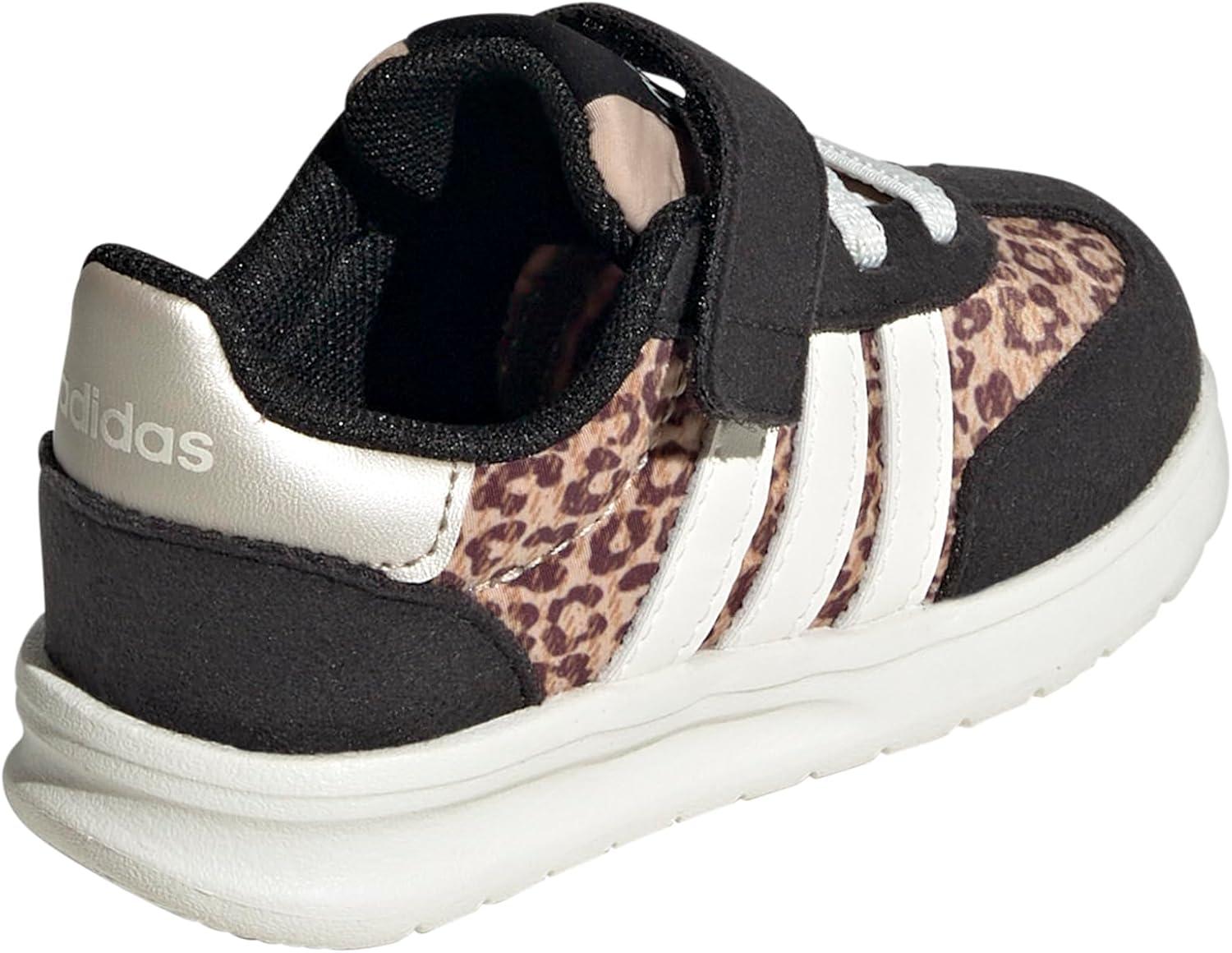 imageAdidas UnisexChild Run 70s 20 Elastic Lace ampamp StrapMagic BeigeOff WhiteBlack