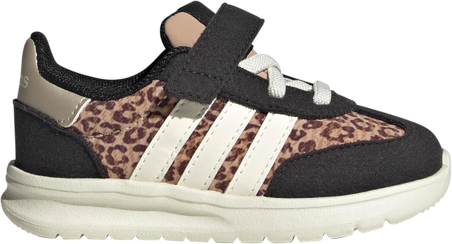 imageAdidas UnisexChild Run 70s 20 Elastic Lace ampamp StrapMagic BeigeOff WhiteBlack