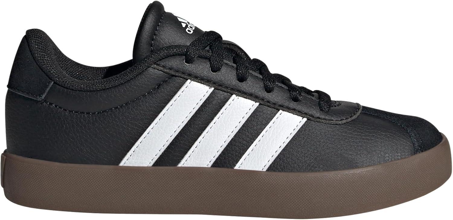 imageadidas Kids Vl Court 30 ShoesBlackWhiteGum