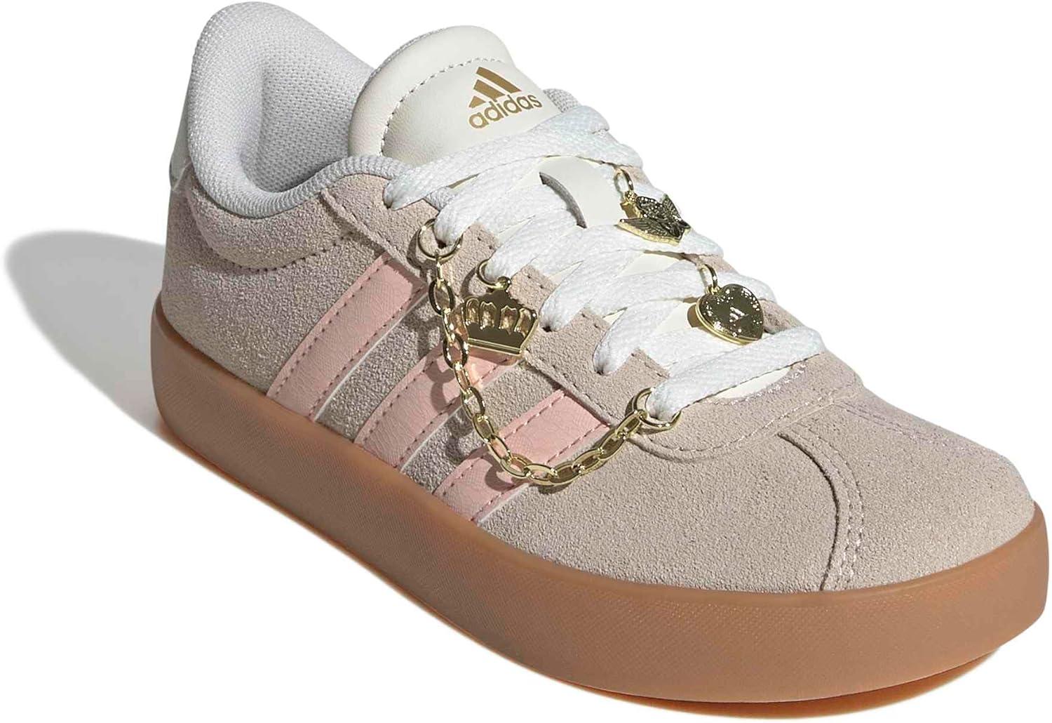 imageadidas Kids Vl Court 30 ShoesCrystal LinenBlush PinkOff White
