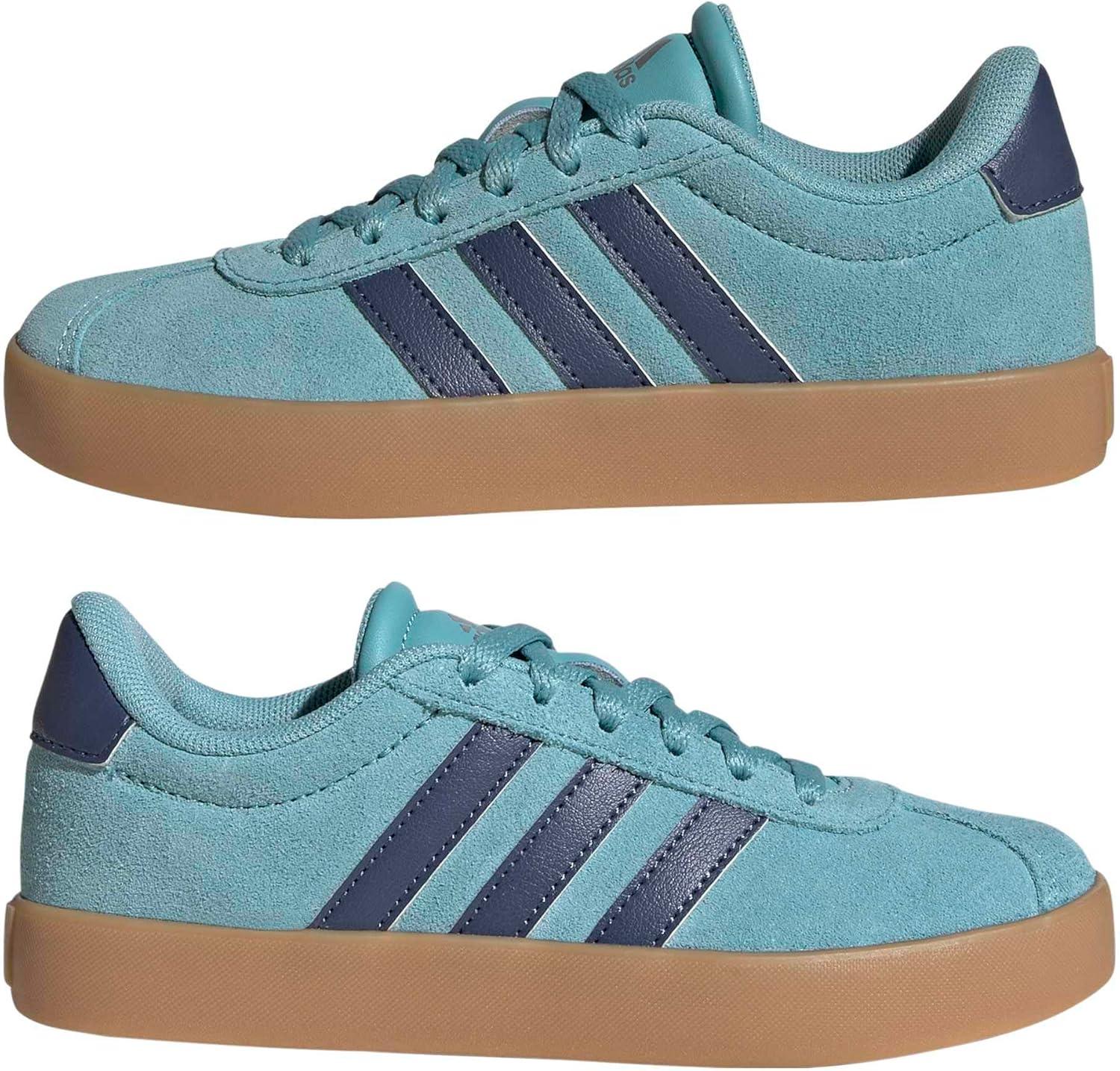 imageadidas Kids Vl Court 30 ShoesMint TonPreloved InkSilver Metallic