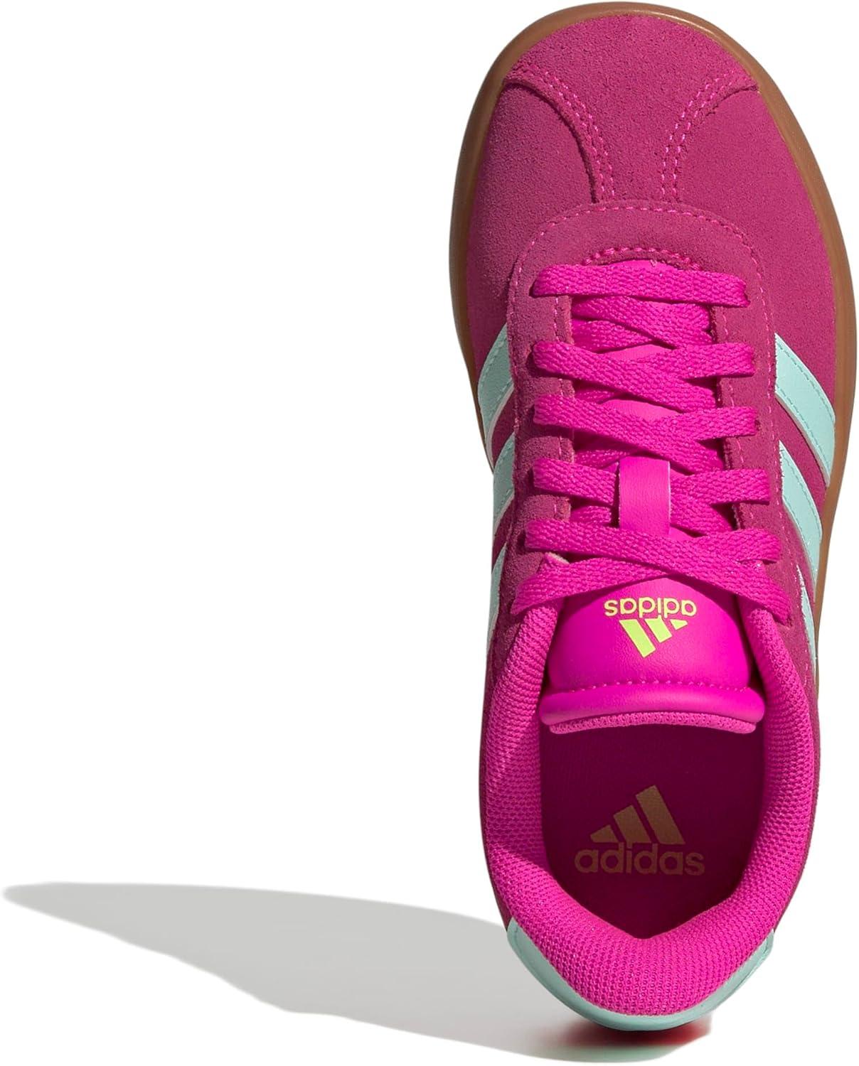 imageadidas Kids Vl Court 30 ShoesShock PinkSemi Flash AquaLucid Lemon