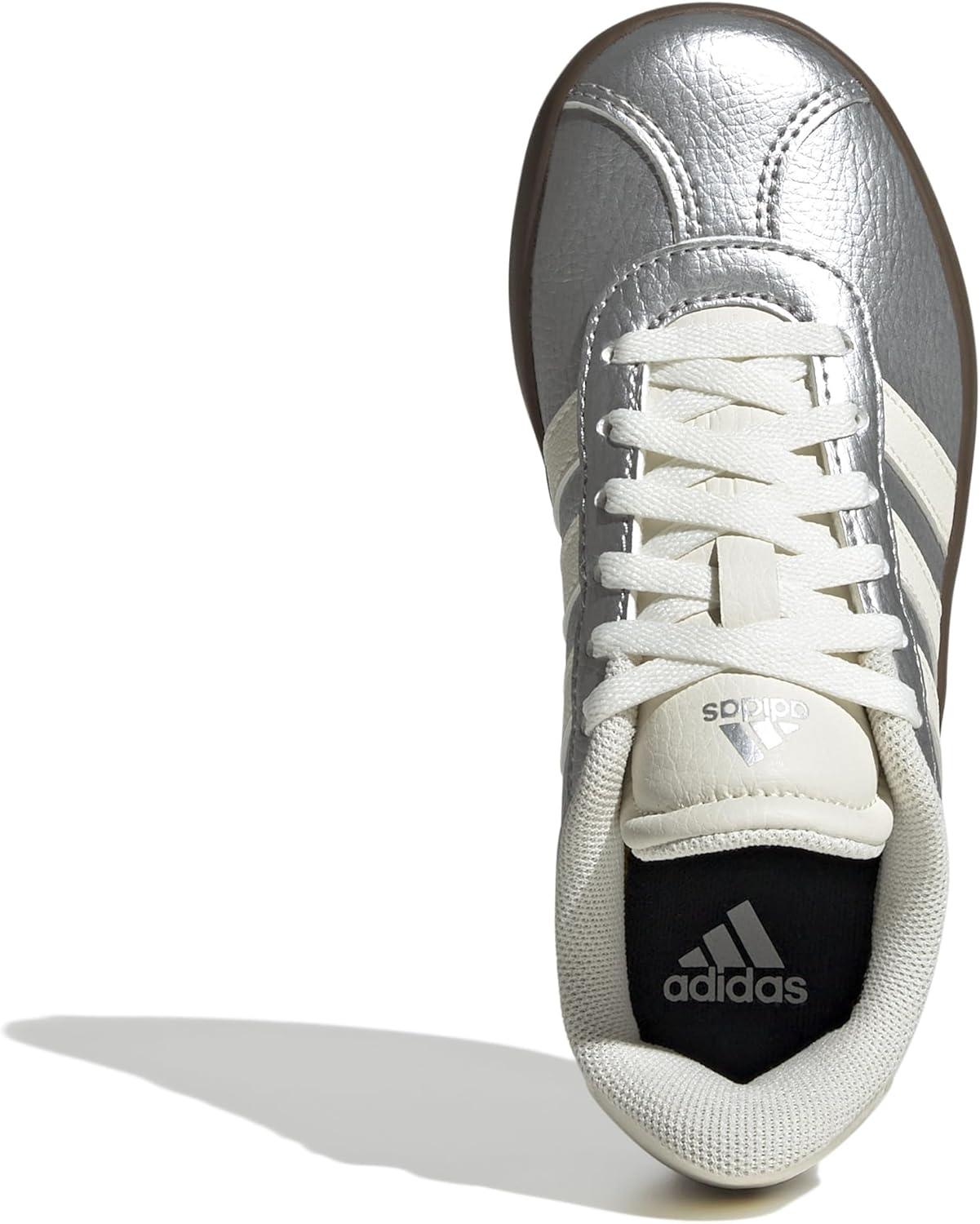 imageadidas Kids Vl Court 30 ShoesSilver MetallicOff WhiteGum
